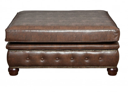 Fußhocker Club Lounge Hocker Chesterfield Textil Ottoman Design Ottomane Stoff